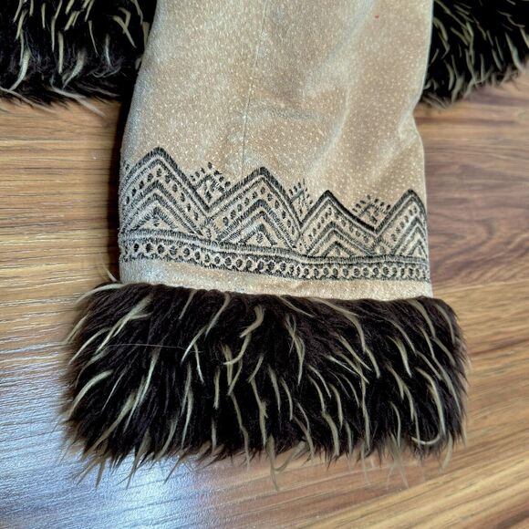 Vintage Weatherproof Women's Suede Leather Faux Fur Lined Jacket Penny Lane XL - Picture 12 of 12